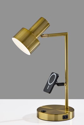 Adesso Rowe Supercharger Incandescent Desk, 19"H, Antique Brass (2606-21)