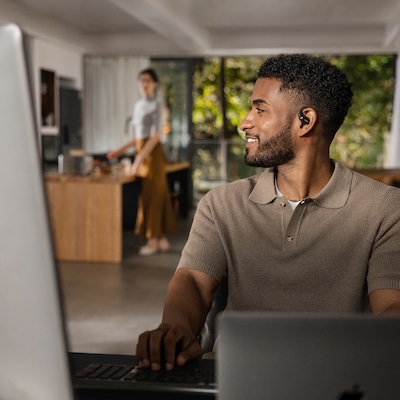 Shokz OpenFit™ 2 Wireless Active Noise Canceling Open-Ear Earbuds & Charging Case, Bluetooth, Black (T920-ST-BK-US)