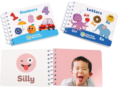 Learning Resources Skill Builders! Preschool Flash Card Flip-Books, 3 Books/Set (LER6191)