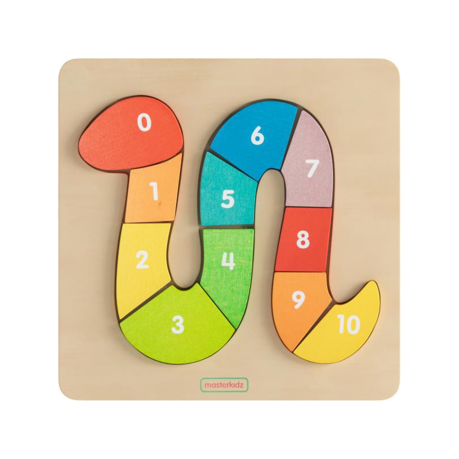 Flash Furniture Bright Beginnings STEM Number Snake Puzzle Board (MK-MK00712-GG)