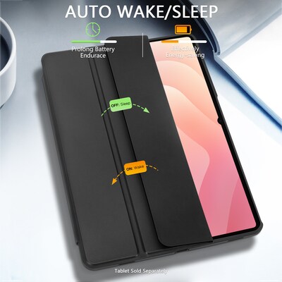 SaharaCase Venture Series TPU 11" Folio Case for Galaxy Tab S11, Scorpion Black (TB00484)