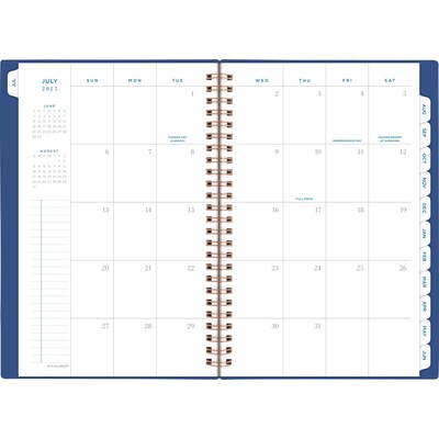 2025-2026 AT-A-GLANCE Signature Lite 5" x 8" Academic Year Weekly & Monthly Planner, Plastic Cover, Navy (YP20LA2026)