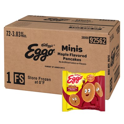 Eggo Bites Mini Maple Pancakes, 3.03 oz., 72/Pack (220-02469)