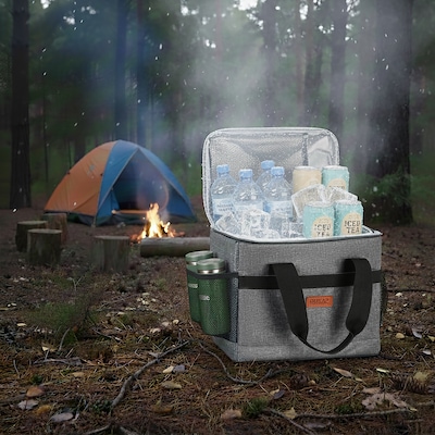 Dukap ICY Insulated Polyester Cooler, Gray (CDKICY09GRE)