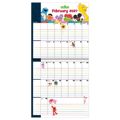 2027 TF Publishing Sesame Street Planning 12" x 12" Monthly Wall Calendar, Multicolored (27-1125)