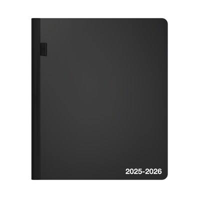 2025-2026 Staples 7 x 9 Academic Weekly & Monthly Planner, Black (ST25497-25)