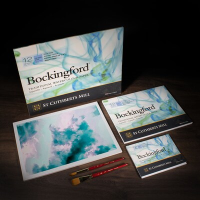 St Cuthberts Mill Bockingford 16 x 12 Watercolor Sketch Pad, 12 Sheets/Pad (STCT47130001011E)