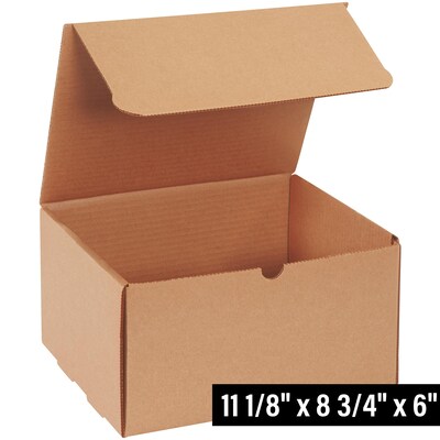11 1/8 x 8 3/4 x 6, Literature Mailers, Kraft, 50/Bundle (M1186K)