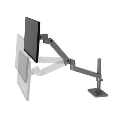 Ergotron LX Pro Adjustable Desk Mount Articulating Monitor Arm, Up to 34", Dark Gray (45-695-293)