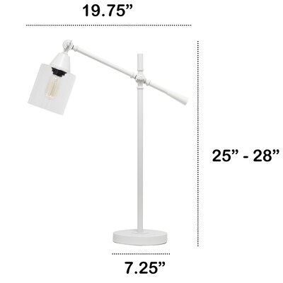 Lalia Home Vertically Adjustable Desk Lamp, White (LHD-2001-WH)