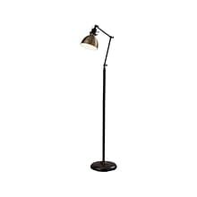 Simplee Adesso Alden 61 Antique Bronze Floor Lamp with Bell Shade (SL3708-26)