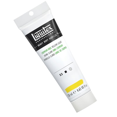 Liquitex Professional Heavy Body Acrylic Paint Tube, Cadmium Free Yellow Light, 138 mL (LIQ1138889)