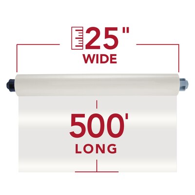 GBC Pinnacle 27 EZLoad NAP I Laminating Film Roll, 1.5 Mil, 25 x 500’, 2/Box (3748201EZ)
