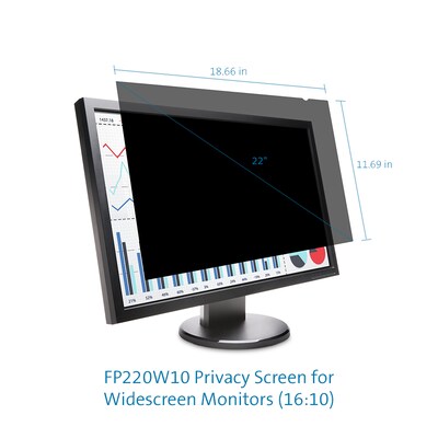 Kensington Anti-Glare Reversible Privacy Screen for 22.1 Widescreen Monitor (16:10) (K55786WW)