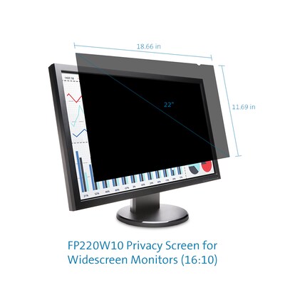 Kensington Anti-Glare Reversible Privacy Screen for 22.1" Widescreen Monitor (16:10) (K55786WW)