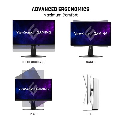 ViewSonic 26.5" 240Hz LED Gaming Monitor, White (XG272-2K-OLED)