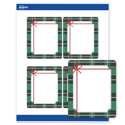 Avery Rectangle Multipurpose Labels, 4 x 3-1/3, White, 40/Pack (19479370405)