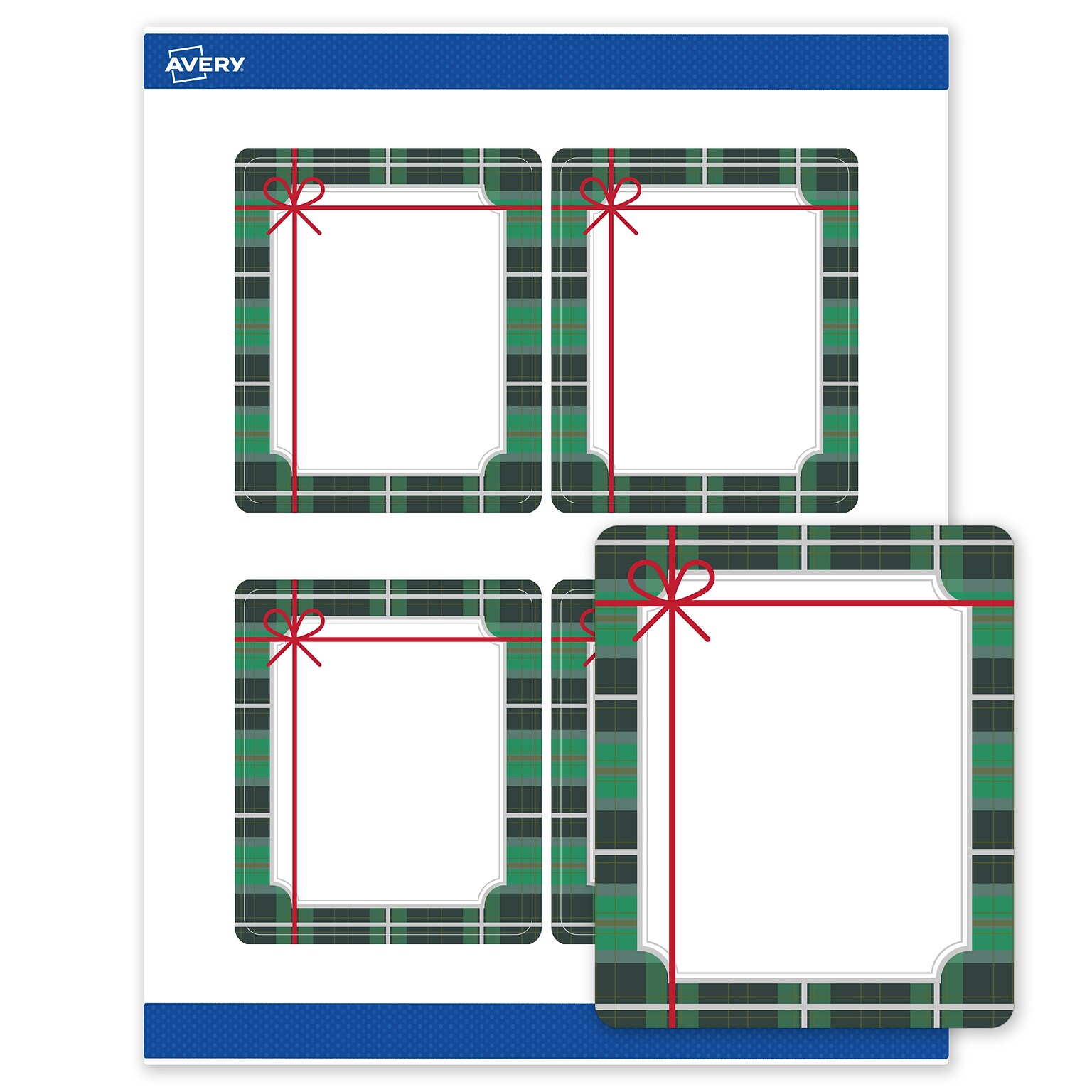 Avery Rectangle Multipurpose Labels, 4 x 3-1/3, White, 40/Pack (19479370405)