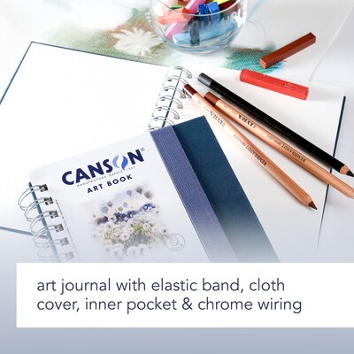 Canson Mi-Teintes 5.8" x 8.3" Spiral Bound Drawing Sketch Book, 80 Sheets/Book (MCX31200L010)