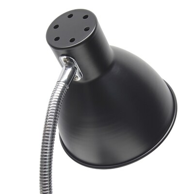 Simple Designs Sleek Essentials LED Desk Lamp, 16.22", Black (LD1076-BLK)