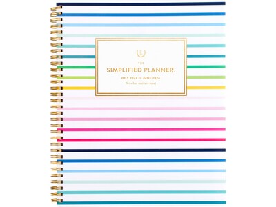 2023-2024 AT-A-GLANCE by Emily Ley 8.5 x 11 Academic Weekly/Monthly Planner, Multicolor (EL10-905A