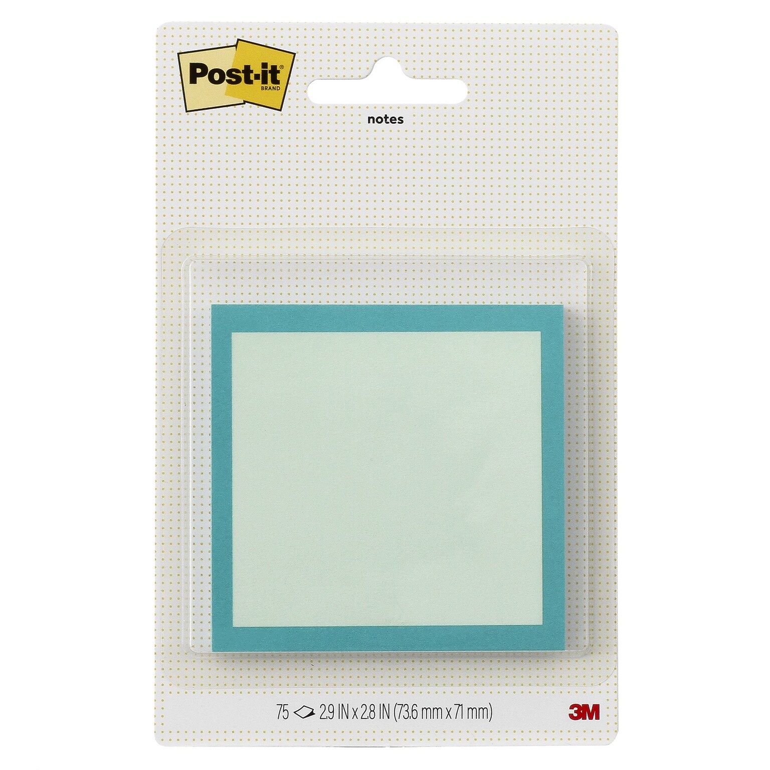 Post-it Square Notes, Blue, 2.9 x 2.9, 75 Sheets/Pad (SPE-33-2)