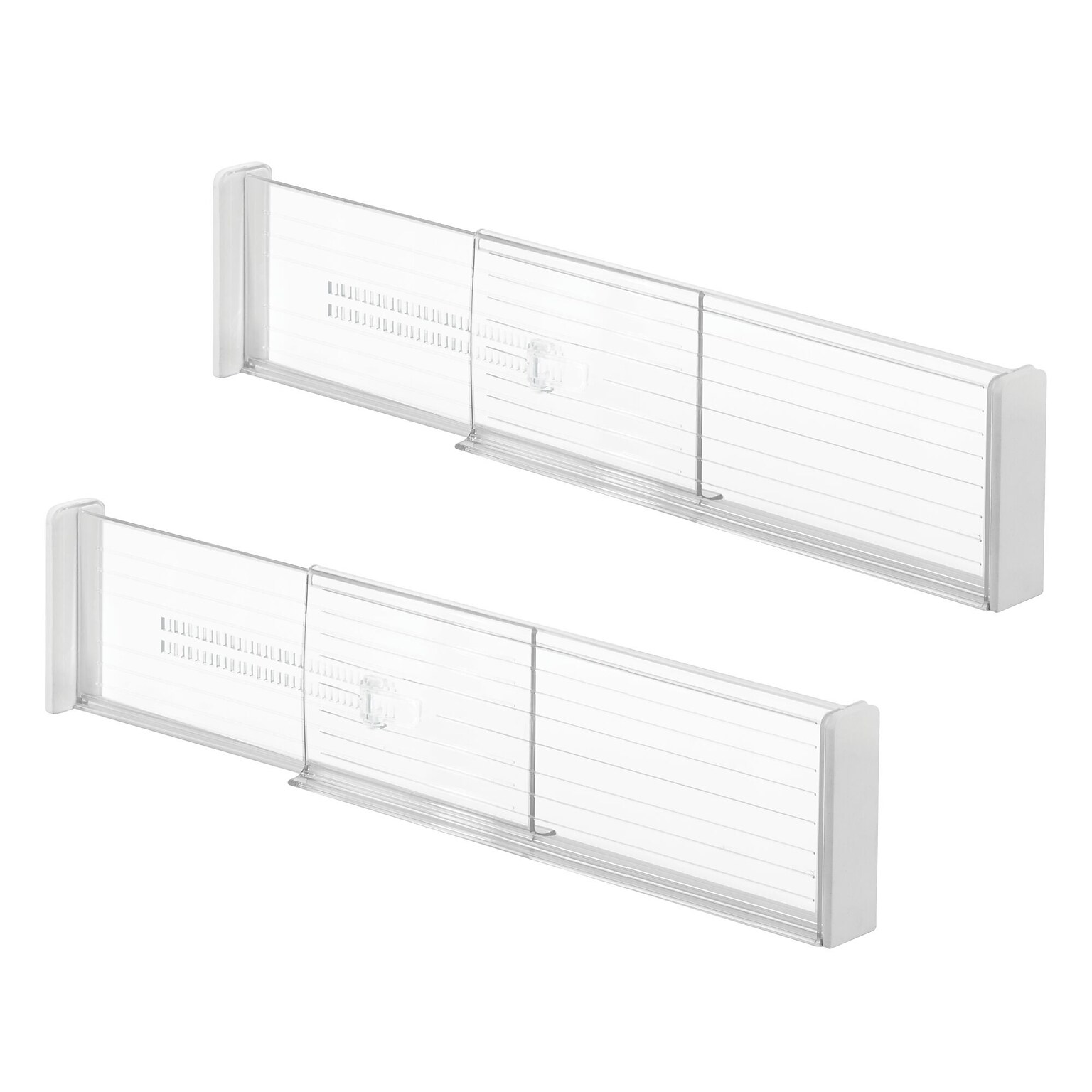iDESIGN Deep Drawer Dividers, Clear, 2/Set (27929M2)