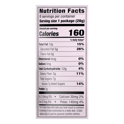 Orchard Valley Harvest Dark Chocolate Covered Almonds, 8 oz., 8 Bags/Pack (JOH36537)