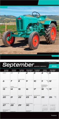 2026 BrownTrout Tractors 7" x 7" Monthly Wall Calendar (9798330705917)