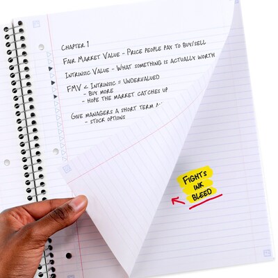 Five Star Five Star Simple Waves 1-Subject Notebooks, College Ruled, 80 Sheets, Multicolor (820233F-24)