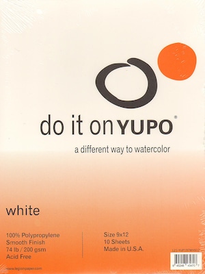 Yupo Watercolor Pad 9 In. X 12 In. [Pack Of 2] (2PK-L21-YUP197WH912)