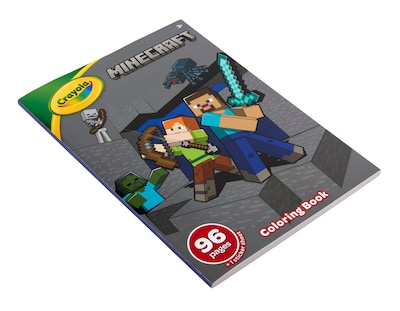 Crayola Minecraft Characters Youth Coloring Book, 96 Pages (04-0733)
