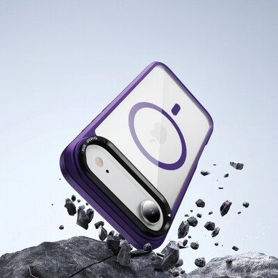 SaharaCase Raider Series MagSafe Compatible Phone Case for iPhone 17 Air, Shock Absorbing, Purple Orchid (CP00954)