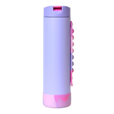 Elemental Iconic Pop Stainless Steel Triple Wall Insulated Water Bottle, 20 oz., Lilac Tie Dye (EMLEB20LCTD33P)
