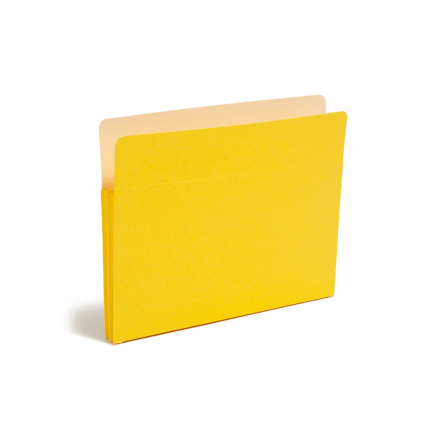 Smead Recycled Reinforced File Pocket, 2 Expansion, Letter Size, Yellow (73223)