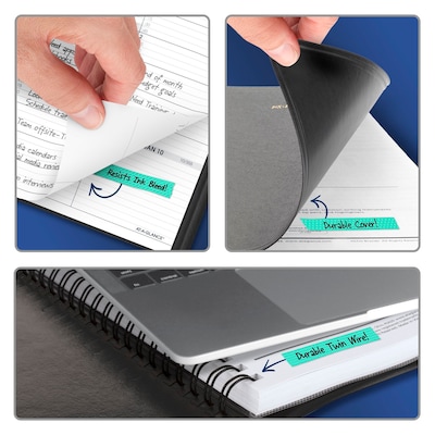 2027 AT-A-GLANCE 8.25" x 11" Weekly Appointment Book, Faux Leather Cover, Black (70-950-05-27)