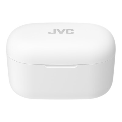 JVC Marshmallow Plus True Wireless Active Noise Canceling Earbuds with Microphone & Charging Case, Bluetooth, HA-A25T (White)