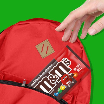 M&M's Sharing Size Milk Chocolate Candy Pieces, 75.36 oz., 24 Pouches/Box (MMM04431)