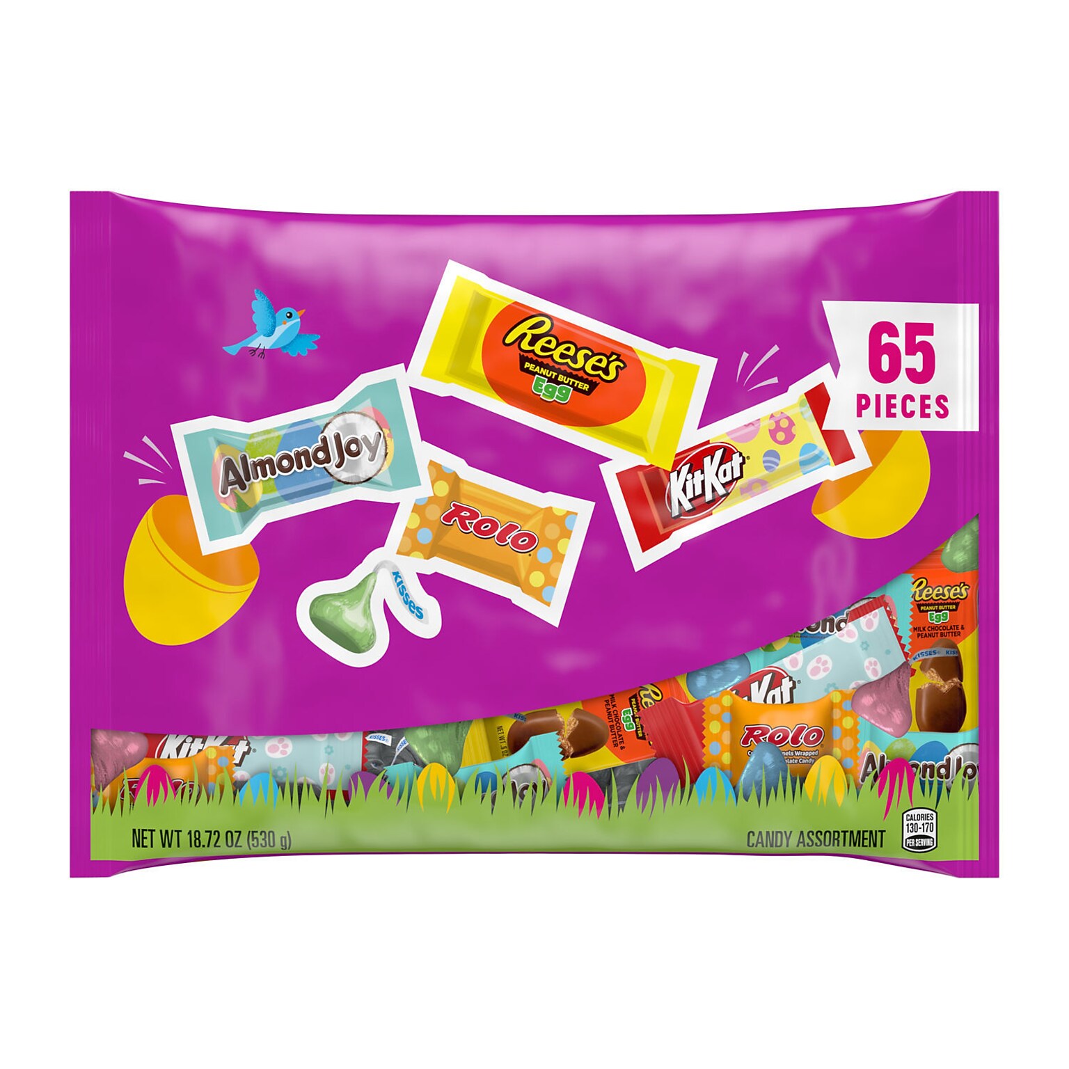 Hersheys Easter Assorted Chocolate Variety Bag, 18.72 oz., 65/Pieces (34000-36432)