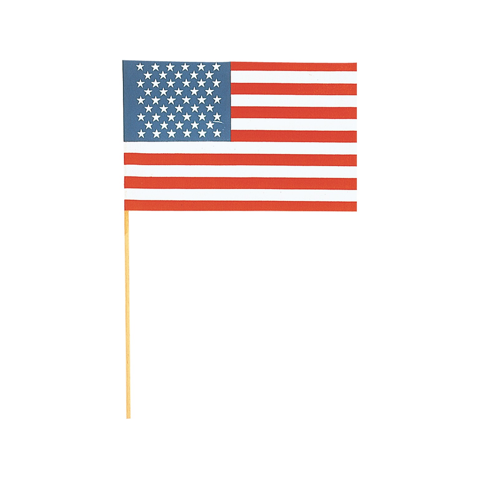 Amscan Fourth of July American Flag, Multicolor, 8/Pack (21601)