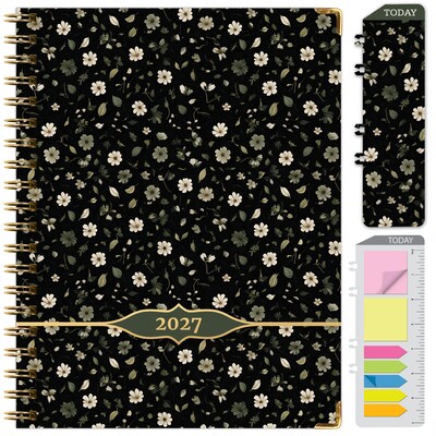 2027 Excello Brands 9 x 11.3 Weekly & Monthly Standard Planner, Paperboard Cover, Primrose (LGPRT-CY27-8511-87)