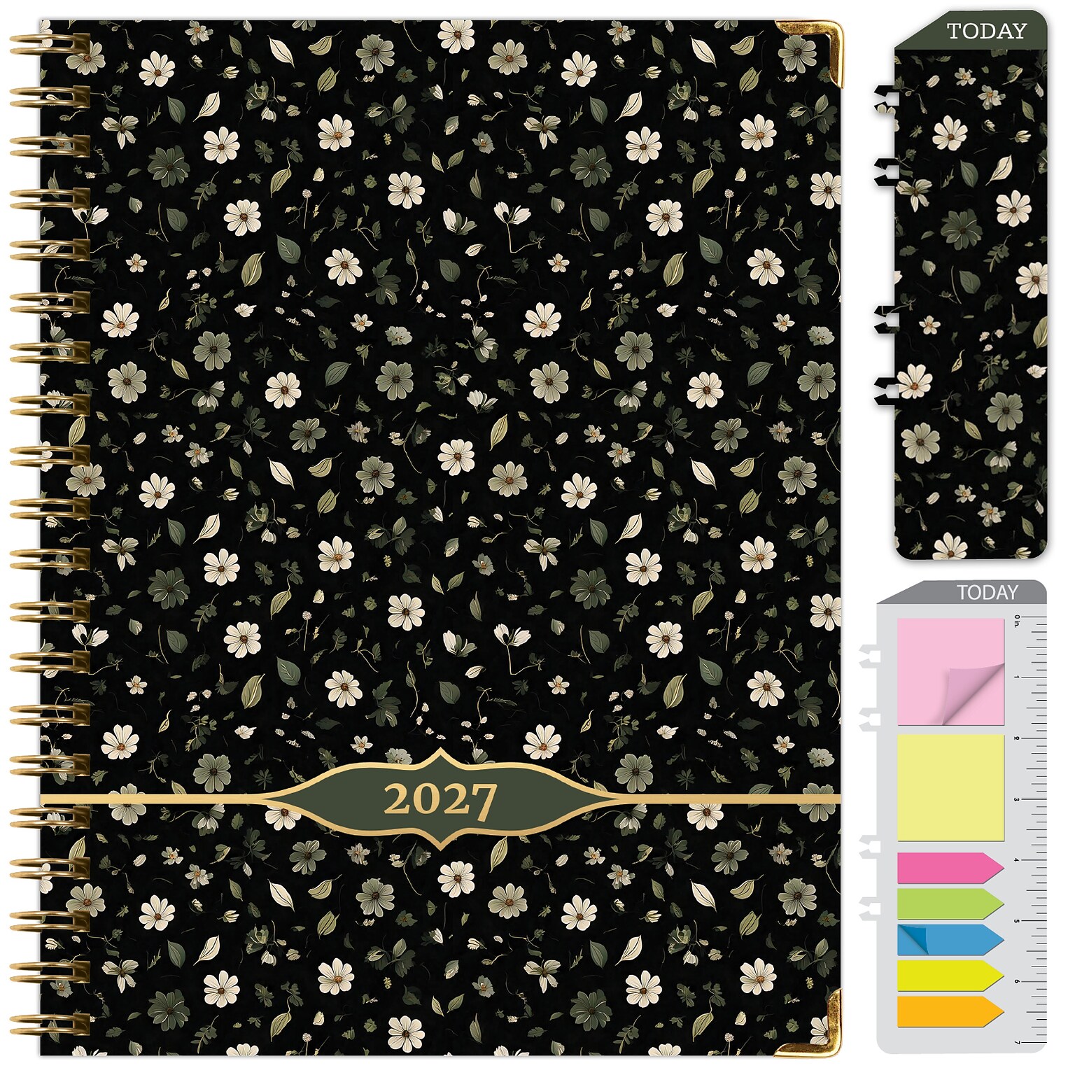 2027 Excello Brands 9 x 11.3 Weekly & Monthly Standard Planner, Paperboard Cover, Primrose (LGPRT-CY27-8511-87)