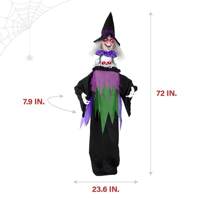Haunted Hill Farm Lifesize Animatronic Witch (HHWITCH-51FLSA)