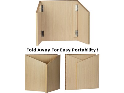AdirOffice 19" Tabletop Lectern with Cover, Medium Oak (661-05-MEO-PKG)