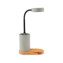 V-Light LED Multifunctional Desk Lamp, 18.75, Gray/Wood (SVLC0052WUG)