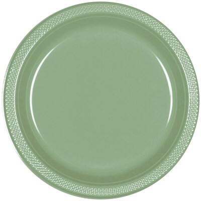 Party City 7 Plastic Plates, Jade, 20 Plates/Pack (AM431755-166-NS)