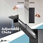 AdirOffice Through-the-Wall Drop Box Mailbox with Adjustable Chute and Suggestion Cards, Black (631-10-BLK-PKG)