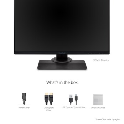 ViewSonic 24" 240Hz LED Gaming Monitor, Black (XG2431)