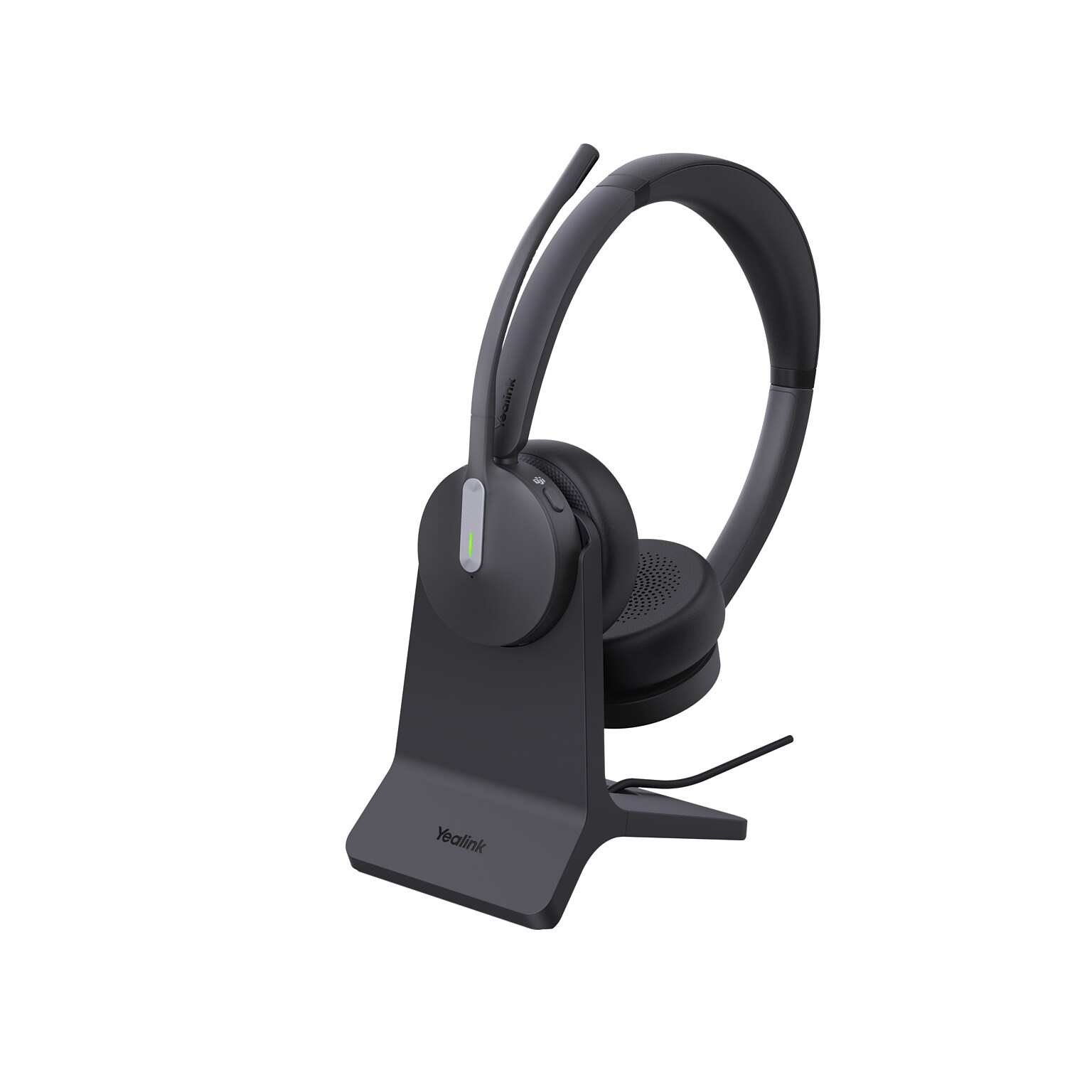 Yealink BH70 Wireless Noise Canceling Bluetooth Stereo Headset, Teams Certified (With Stand)