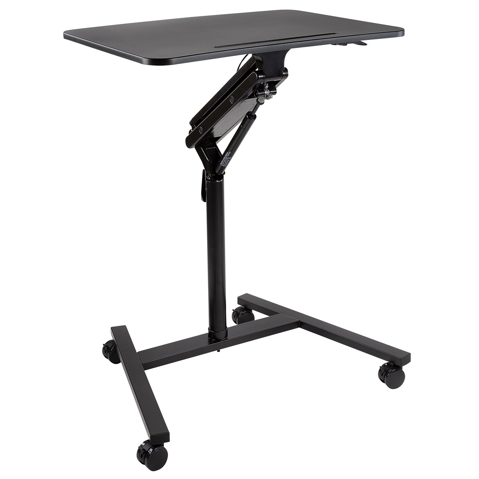 Mount-It! 28 W Manual Adjustable Standing Desk With Locking Wheels, Black (MI-7969)